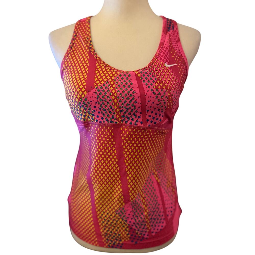 Nike Dri-FIT Racerback Tank With Built In Sports Bra, Women's Size 10
